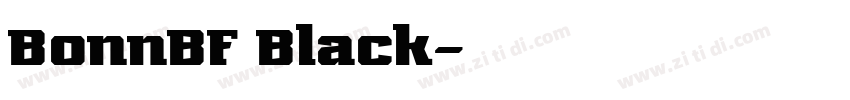 BonnBF Black字体转换